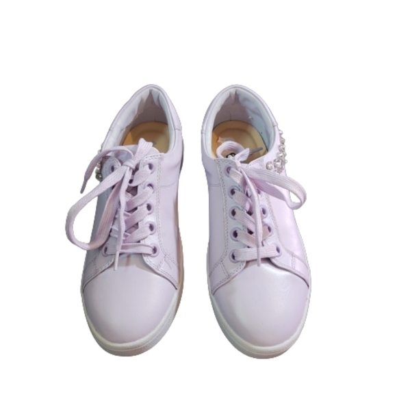 Aldo sneakers athletic shoes athleisure shoes lilac rhinestones Mireidda 6.5 - Picture 2 of 8